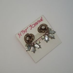 Betsey Johnson Rose earrings